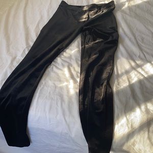 I. Crew velvet leggings. Black. Size small.